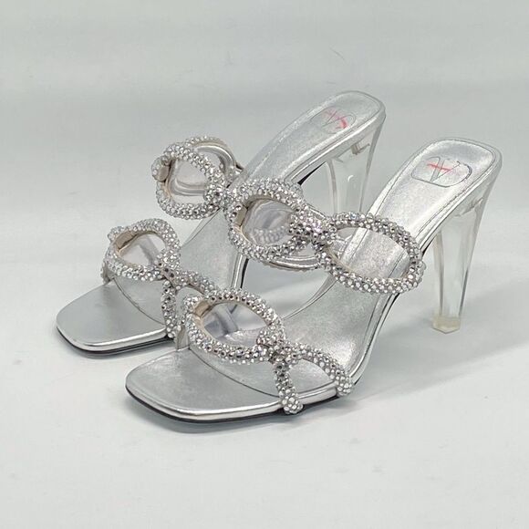 Valentino Garavani Chain 1967 embellished heel sandals size 36.5 - Picture 7 of 16